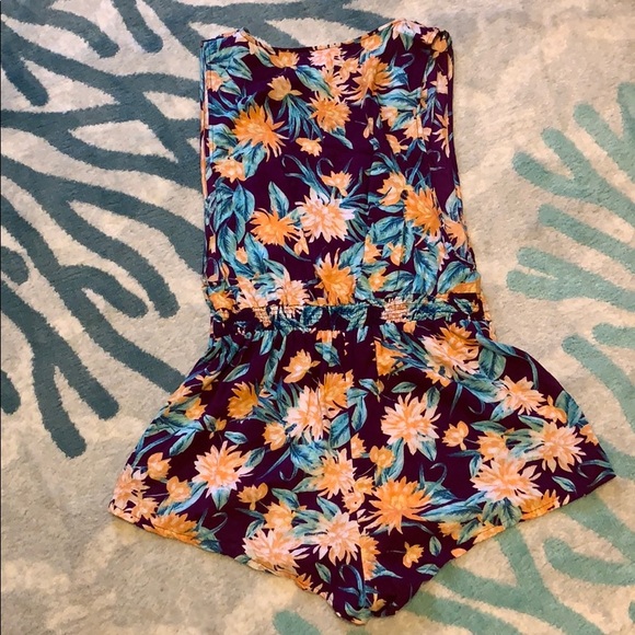 Tori Praver Purple Drop Waist Romper S - Picture 6 of 8